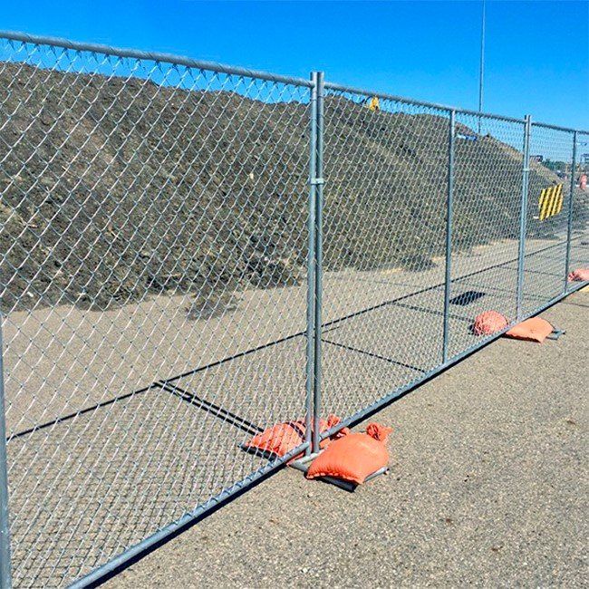 Temporary chain link fence from Metal Fence Supply Co.