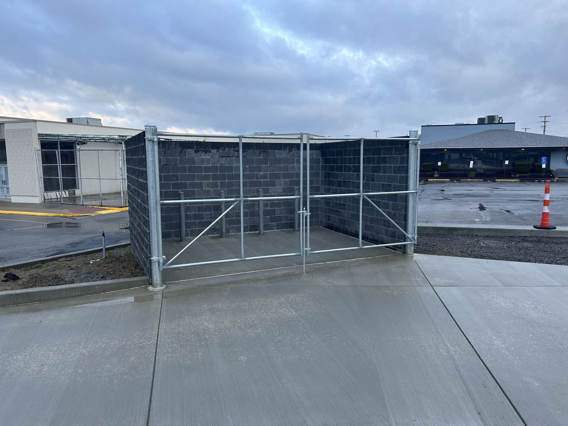 Dumpster fencing