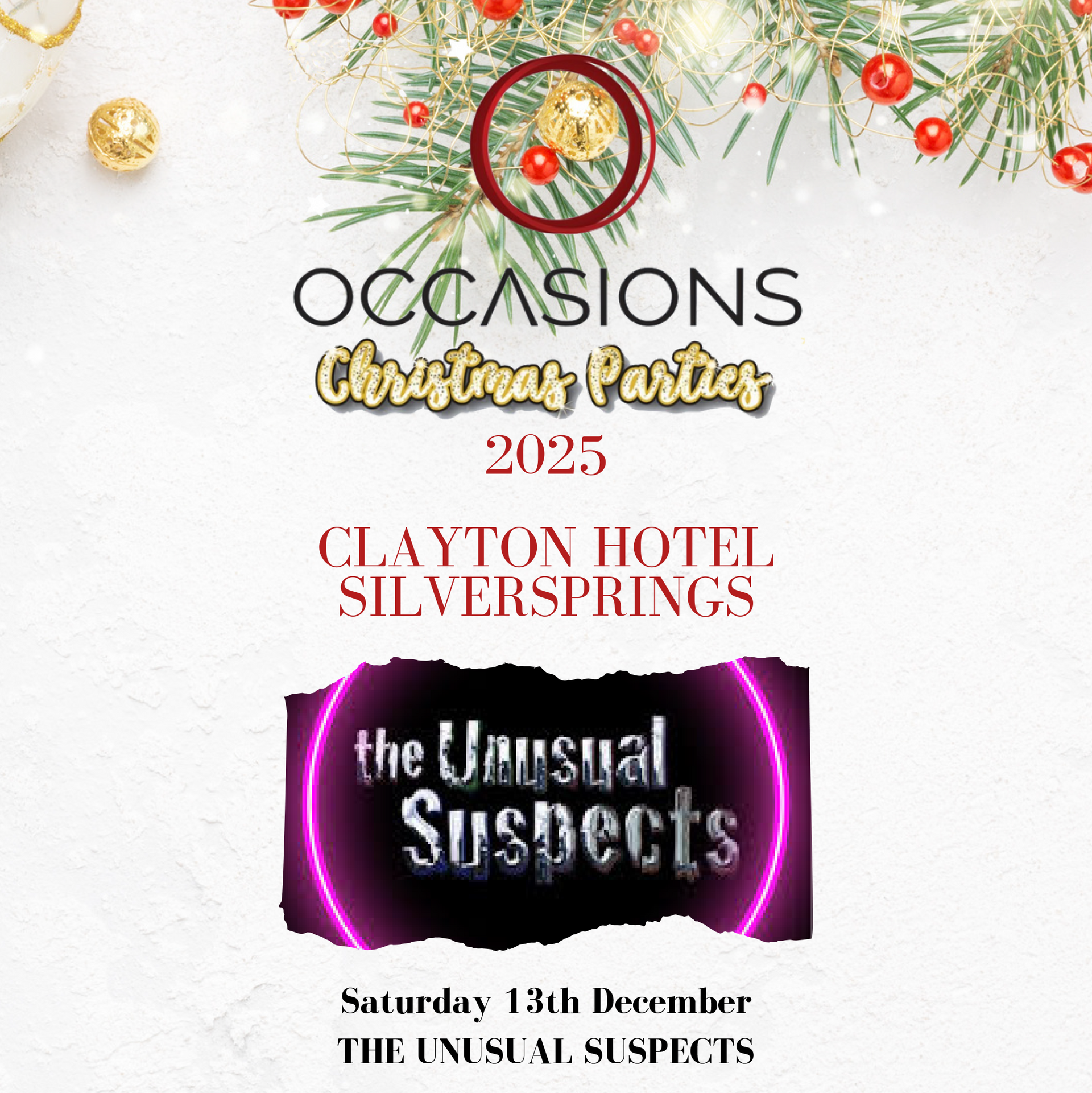 Christmas Party Clayton Hotel Image