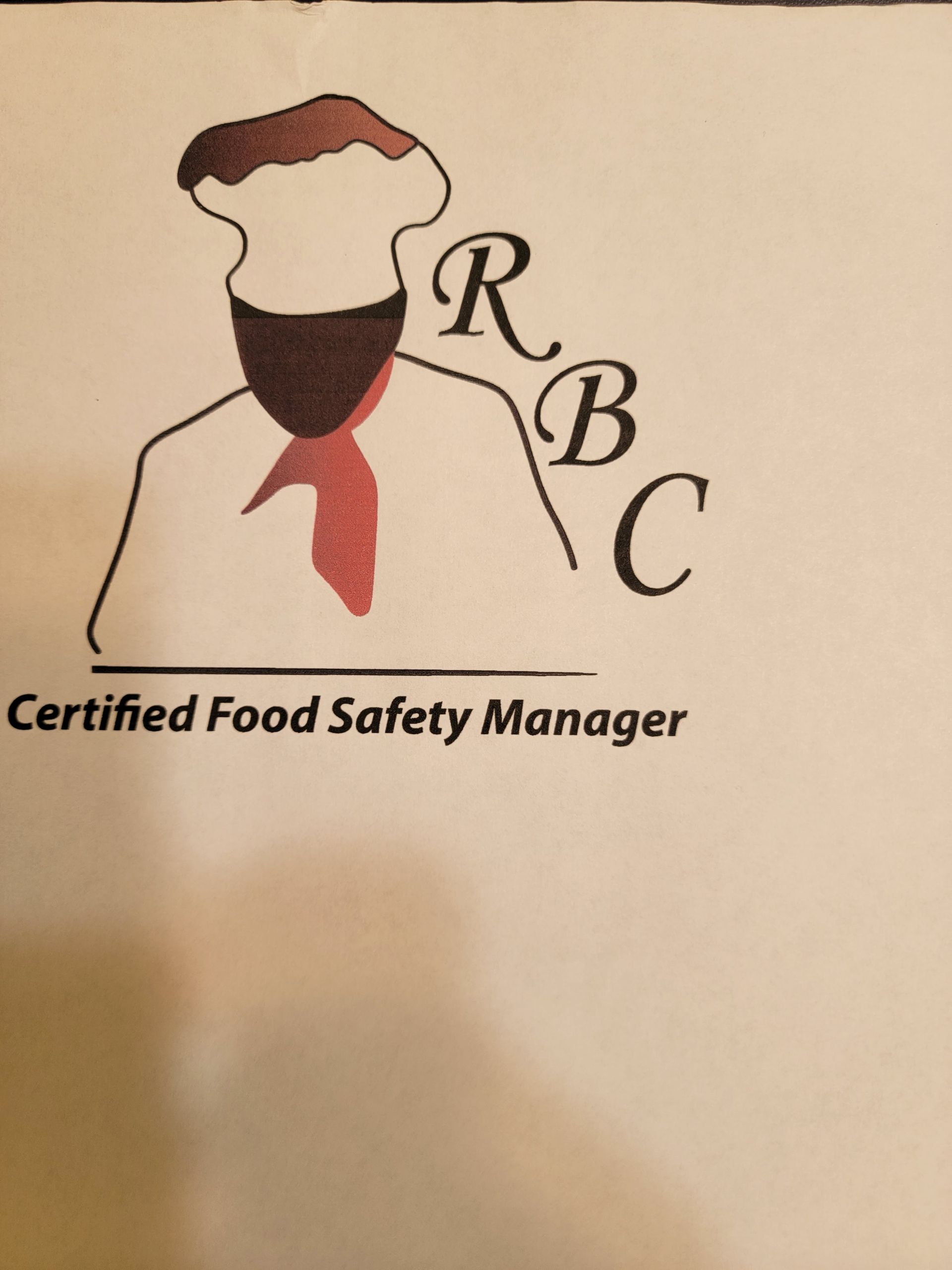 A logo for a certified food safety manager