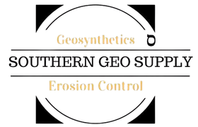 Southern Geo Supply logo with Geosynthetics and Erosion Control text on white background