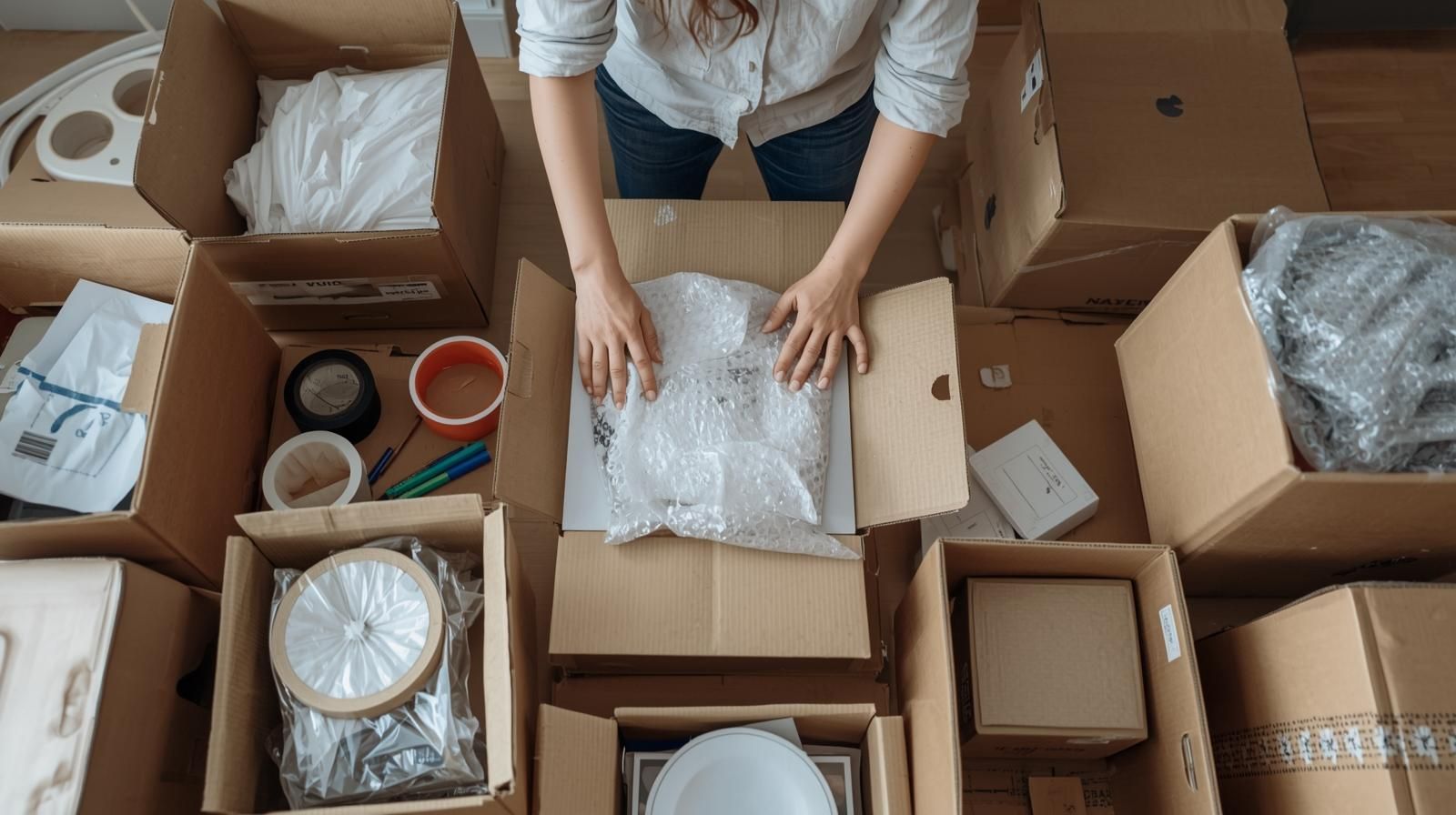 How to declutter before a move by sorting and packing household belongings