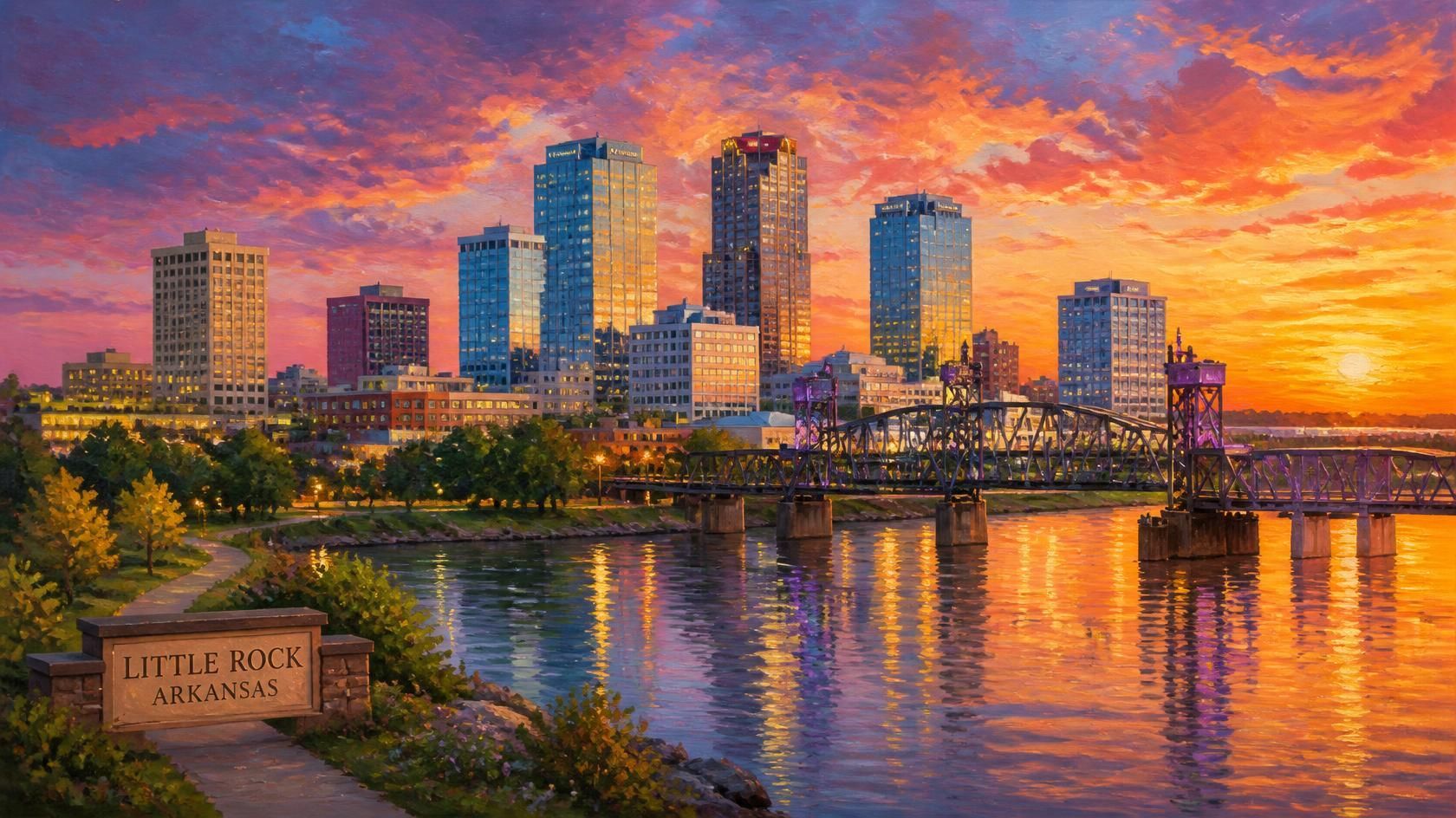 Little Rock, Arkansas skyline for people considering whether Little Rock, AR is a good place to live