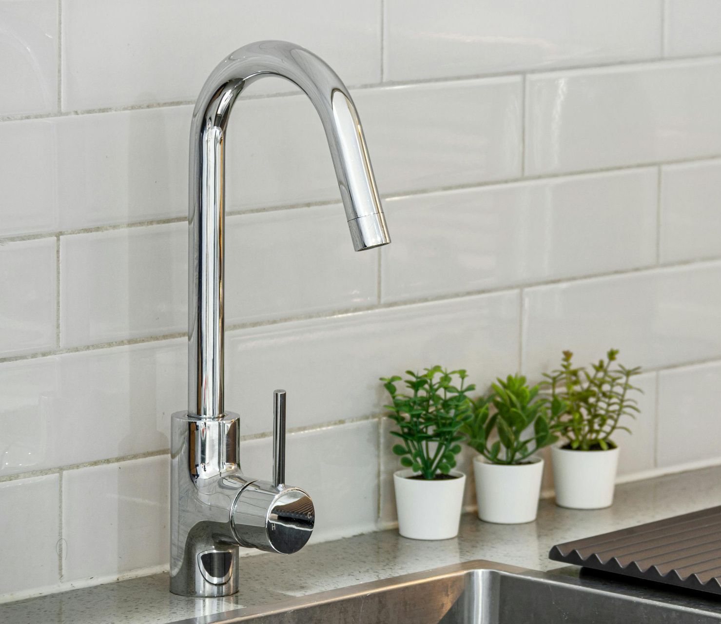 new kitchen tap fitted
