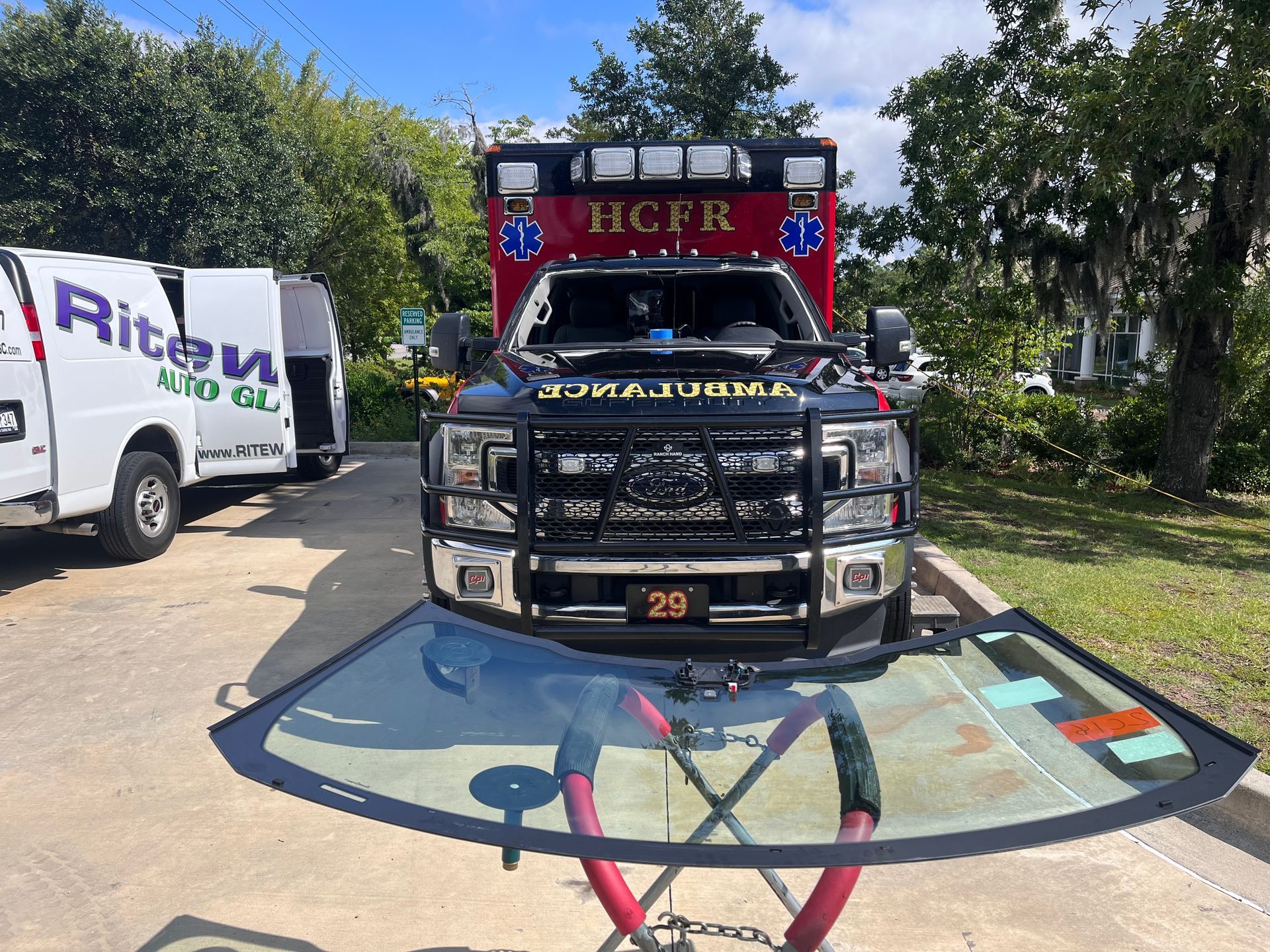 Ford F-150 windshield repair in Myrtle Beach, SC Ford F-150 windshield repair in Myrtle Beach, SC