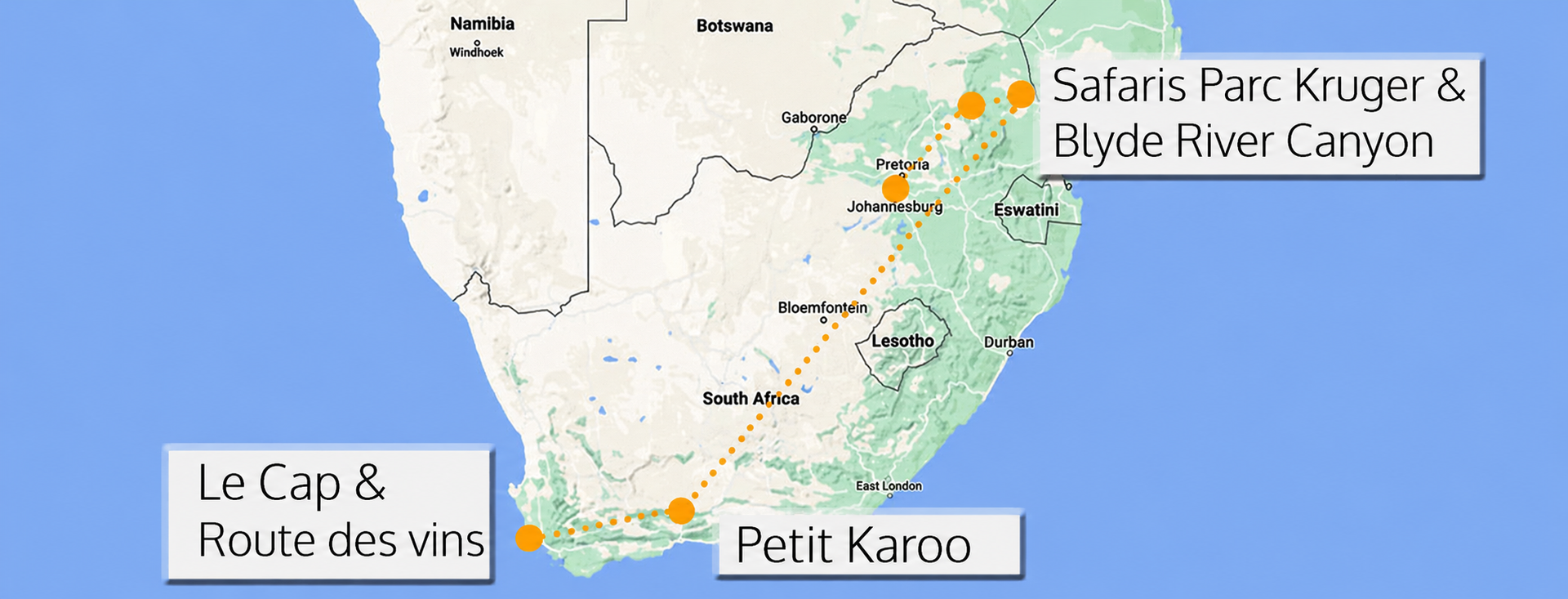 Circuit francophone de 14 nuits en Afrique du Sud