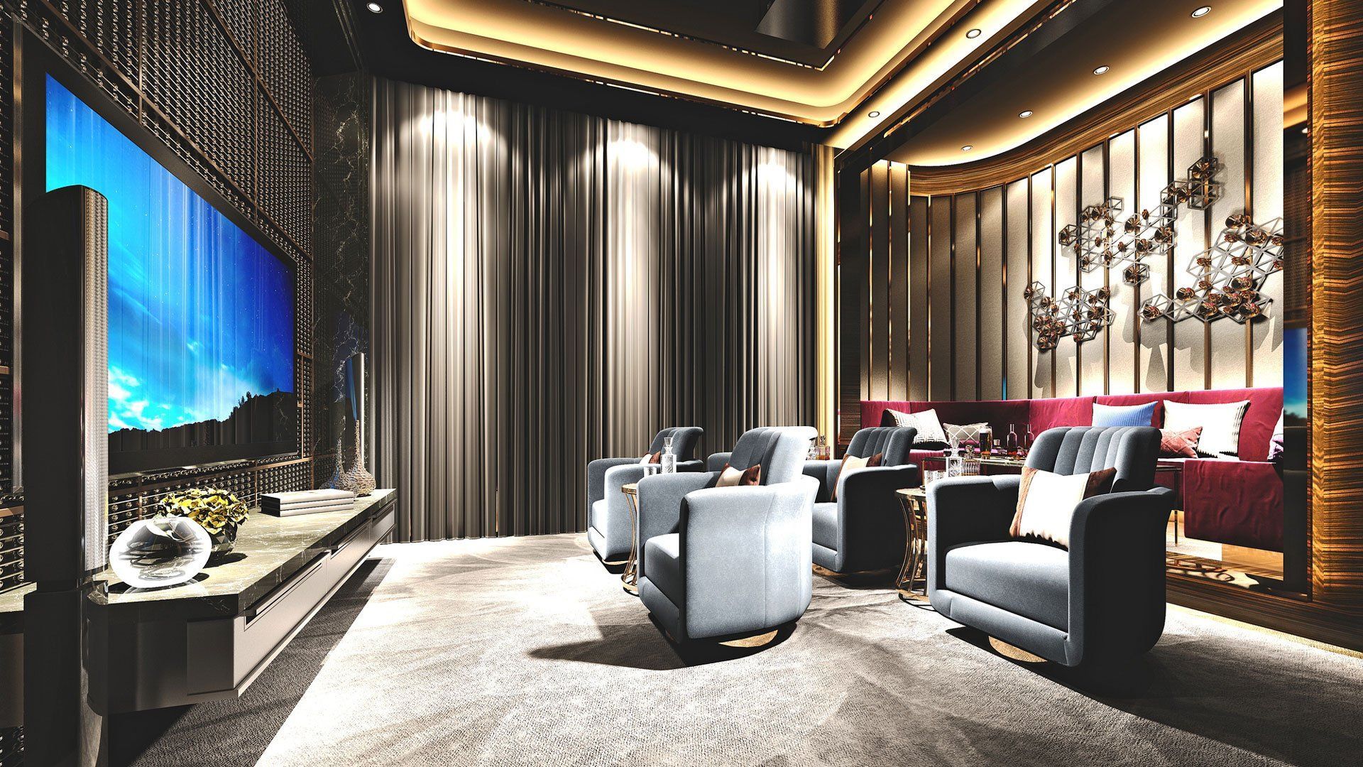 Home theater — Cerritos, CA — Southern California Security Centers Inc