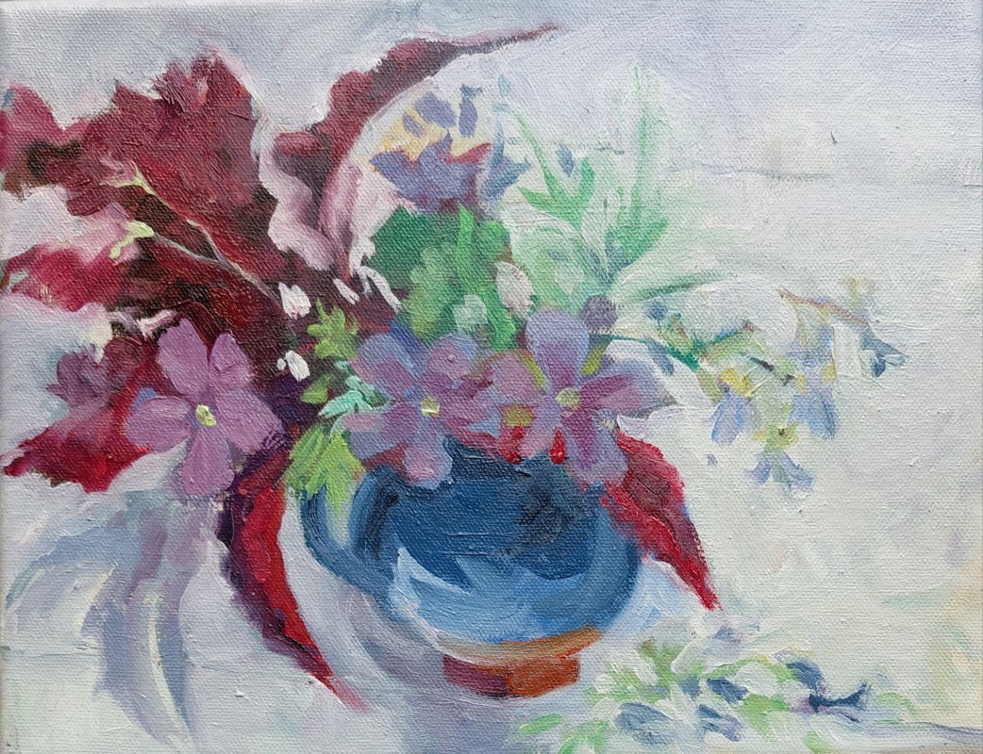 Sally Scott Original Artwork Oil Painting Still Life 