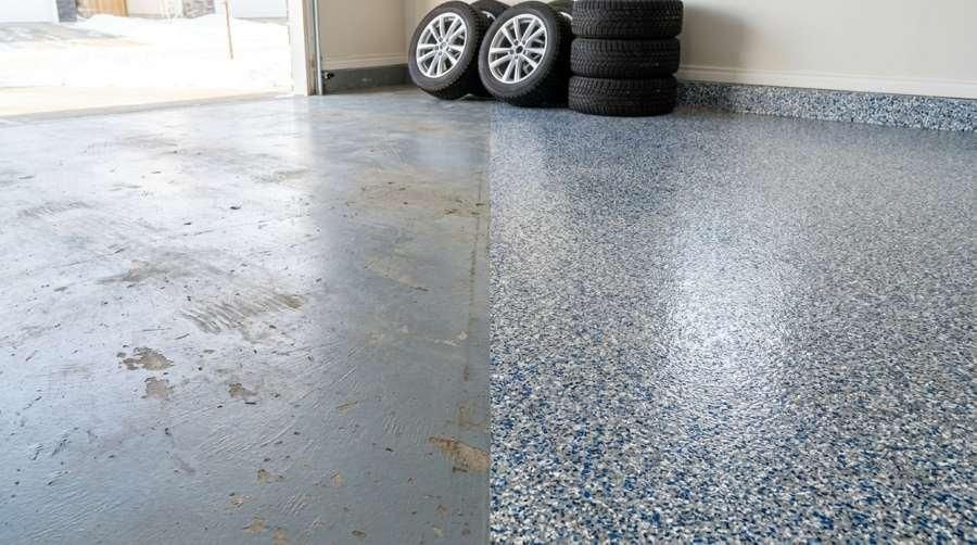 Garage floor paint is a finish, not a protective system