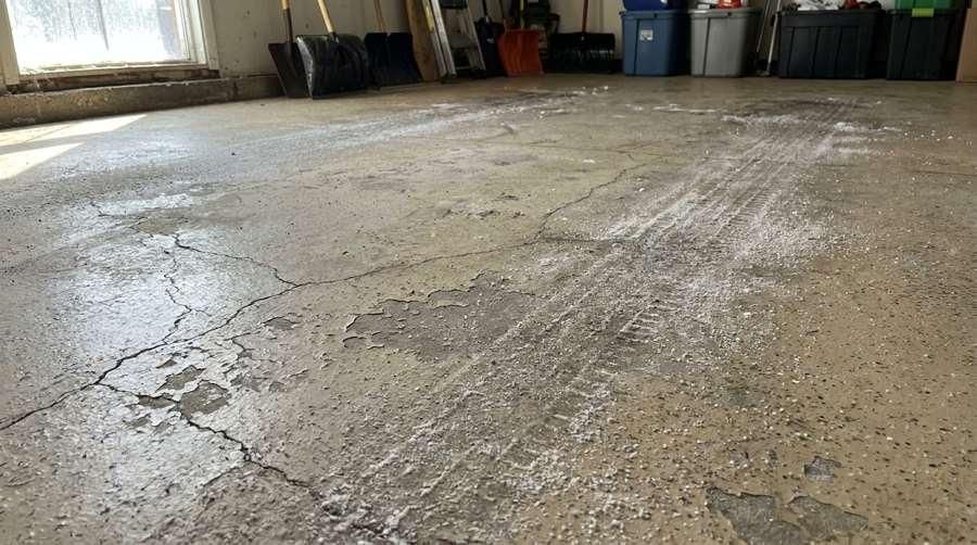 Rigid coatings crack with slab movement