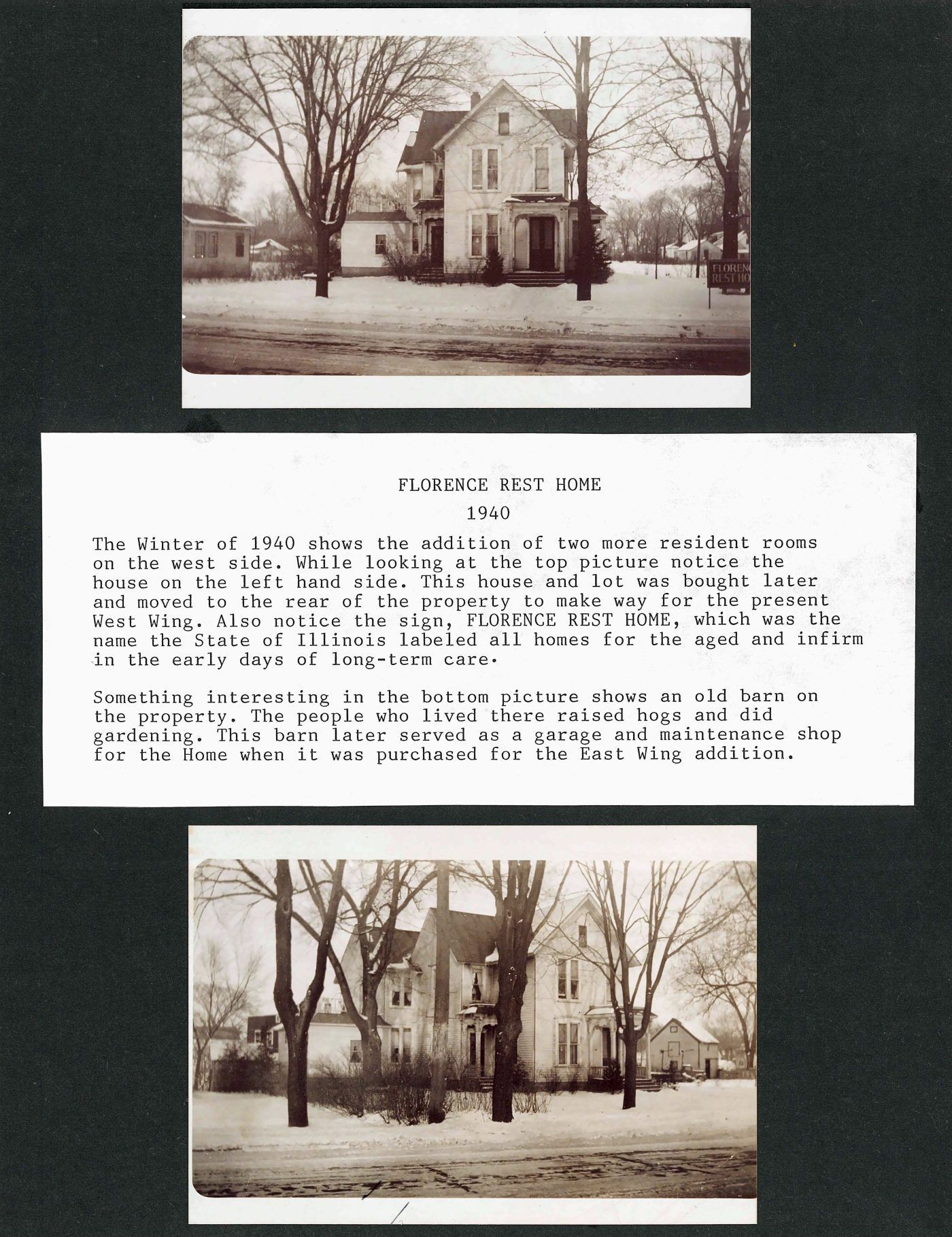 Chronological History of the Florence Nursing Home, page 4 of 17