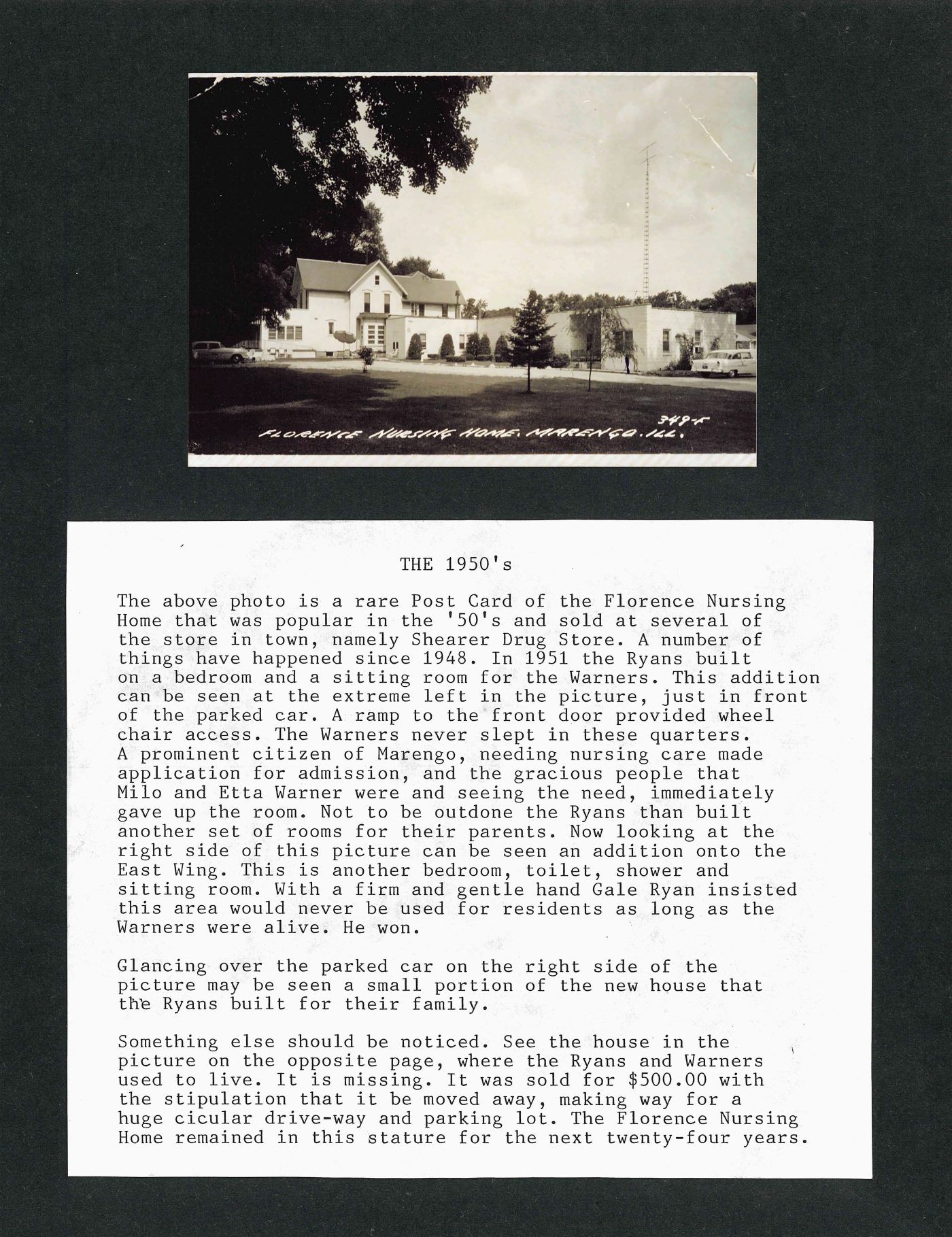 Chronological History of the Florence Nursing Home, page 8 of 17