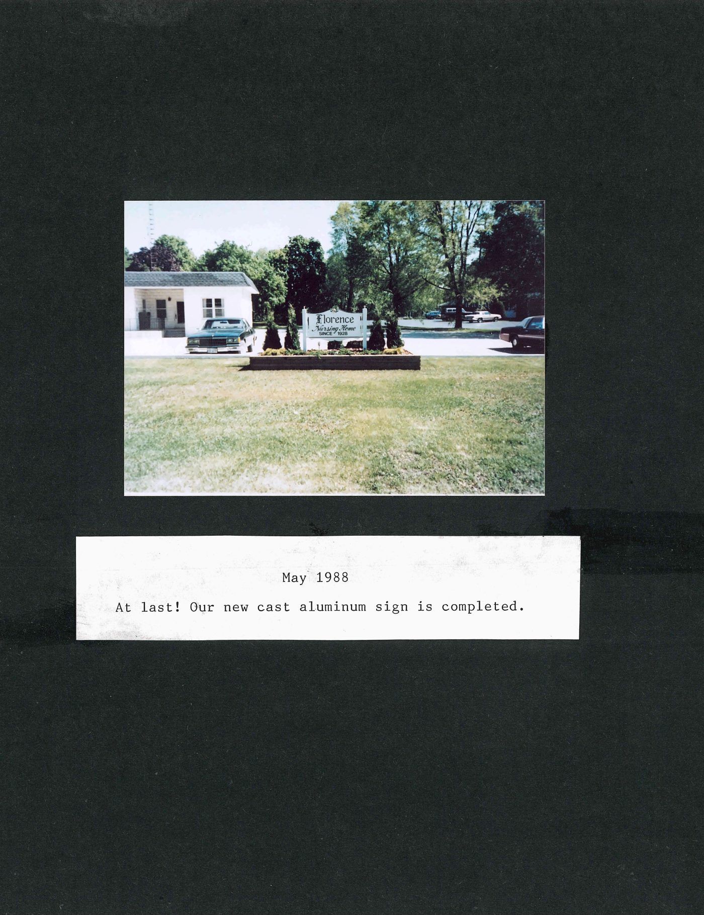Chronological History of the Florence Nursing Home, page 16 of 17