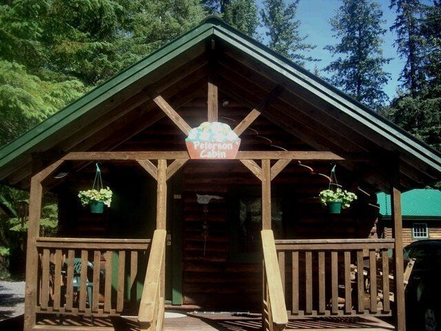 Cabin entrance with
