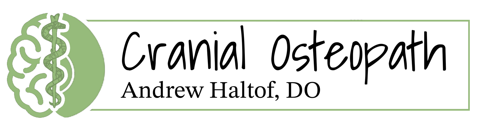 A logo for cranial osteopath andrew haltof do