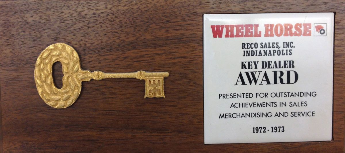 Gold key with 