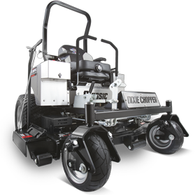 Orange compact tractor with front loader.