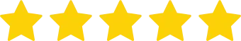 A row of yellow arrows on a white background.