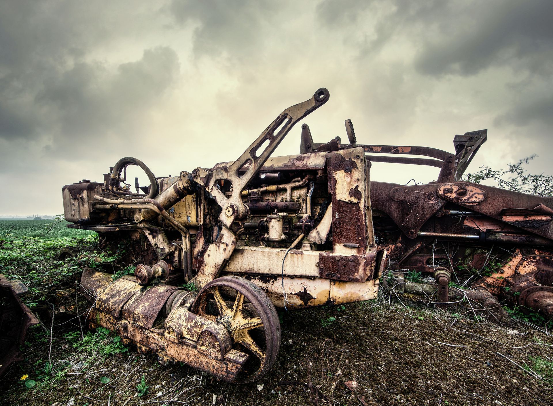 An old rusty tractor | Canterbury, NZ | Mainmet Scrap Metal Recyclers