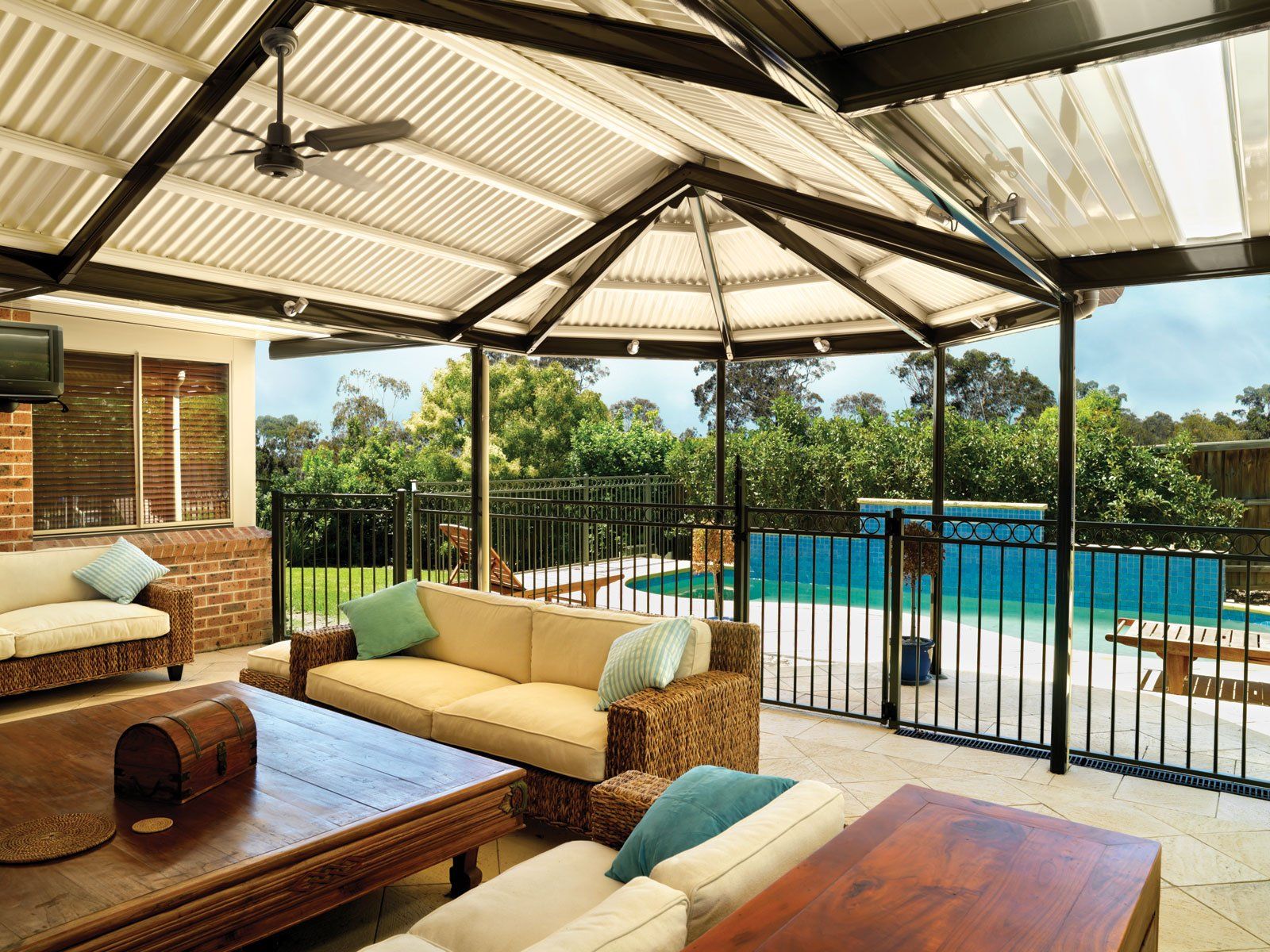 Patio with Pool Beside — Geelong, VIC — Absolute Patios