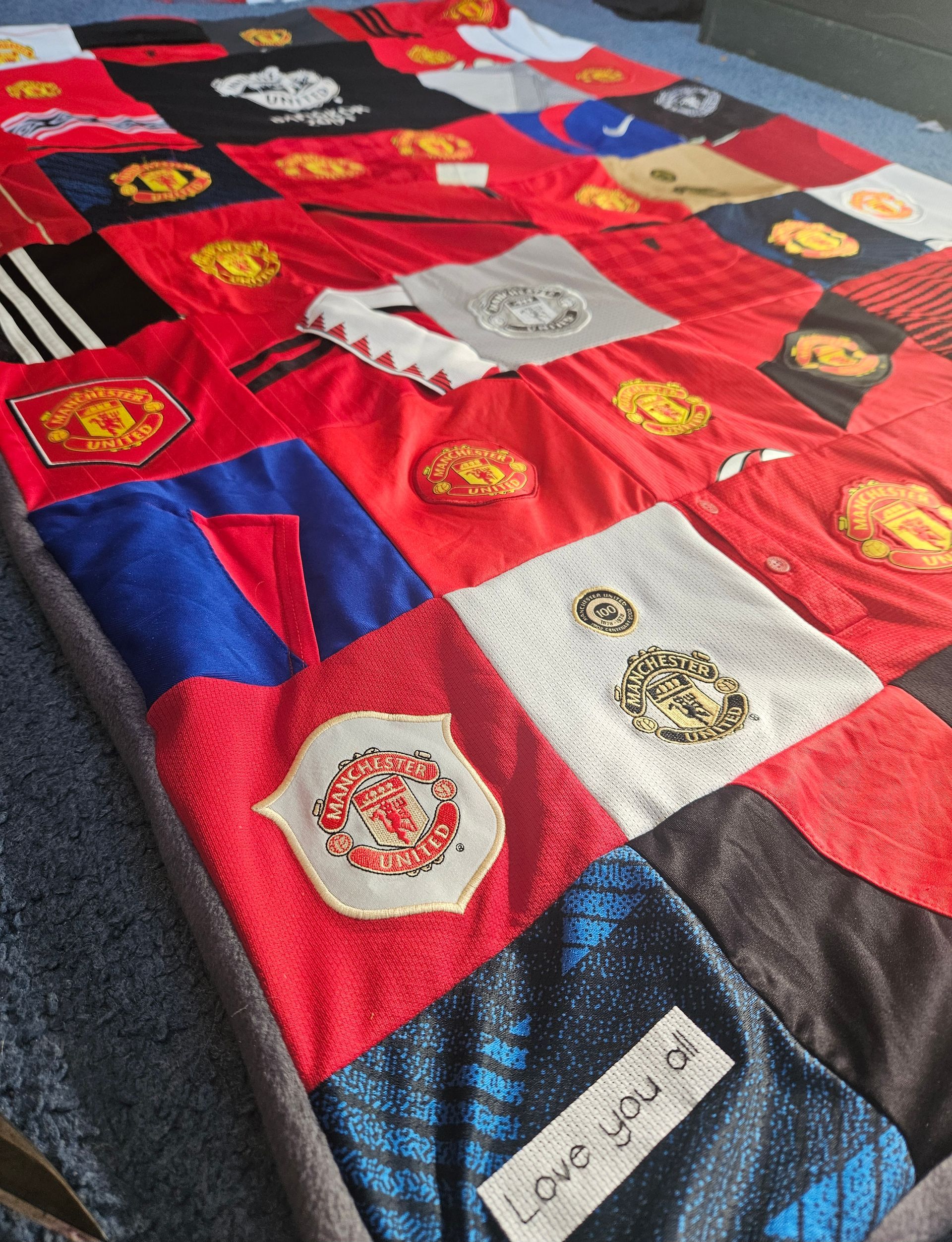 memory blanket made from childrens clothes