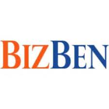 The BizBen logo, orange 