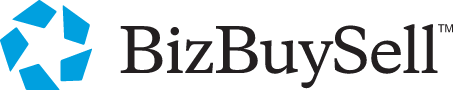 BizBuySell logo with a blue starburst graphic.