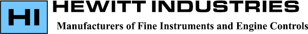 Logo for Hewitt Industries, showing