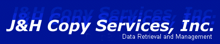 J&H Copy Services, Inc. logo with text