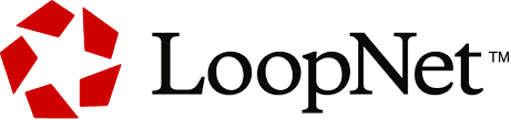 LoopNet logo: Red starburst graphic next to black text 