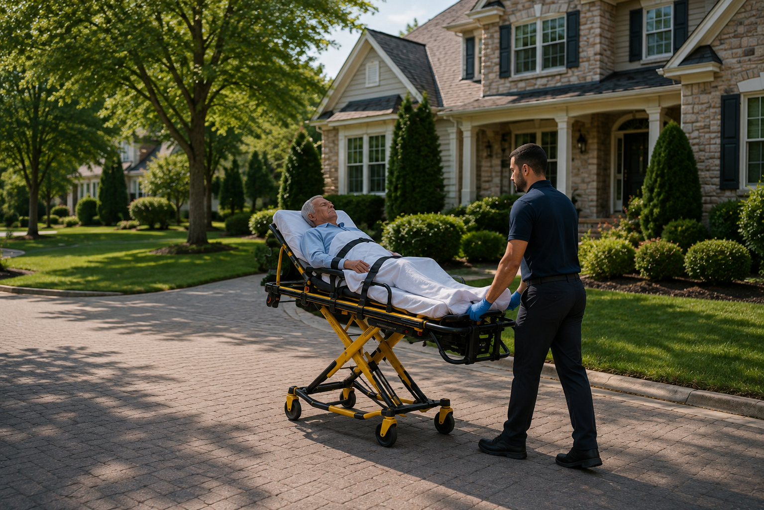 Stretcher transport services in Clifton Virginia