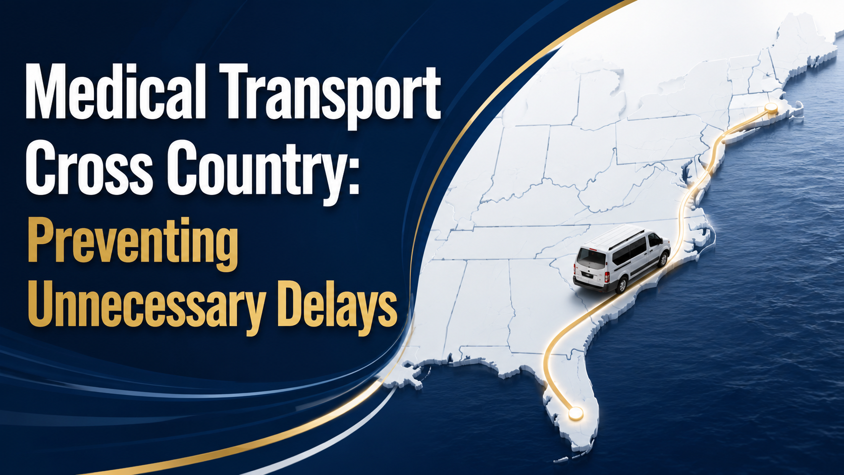 UniqueHands cross-country medical transport for a long-distance non-emergency passenger trip