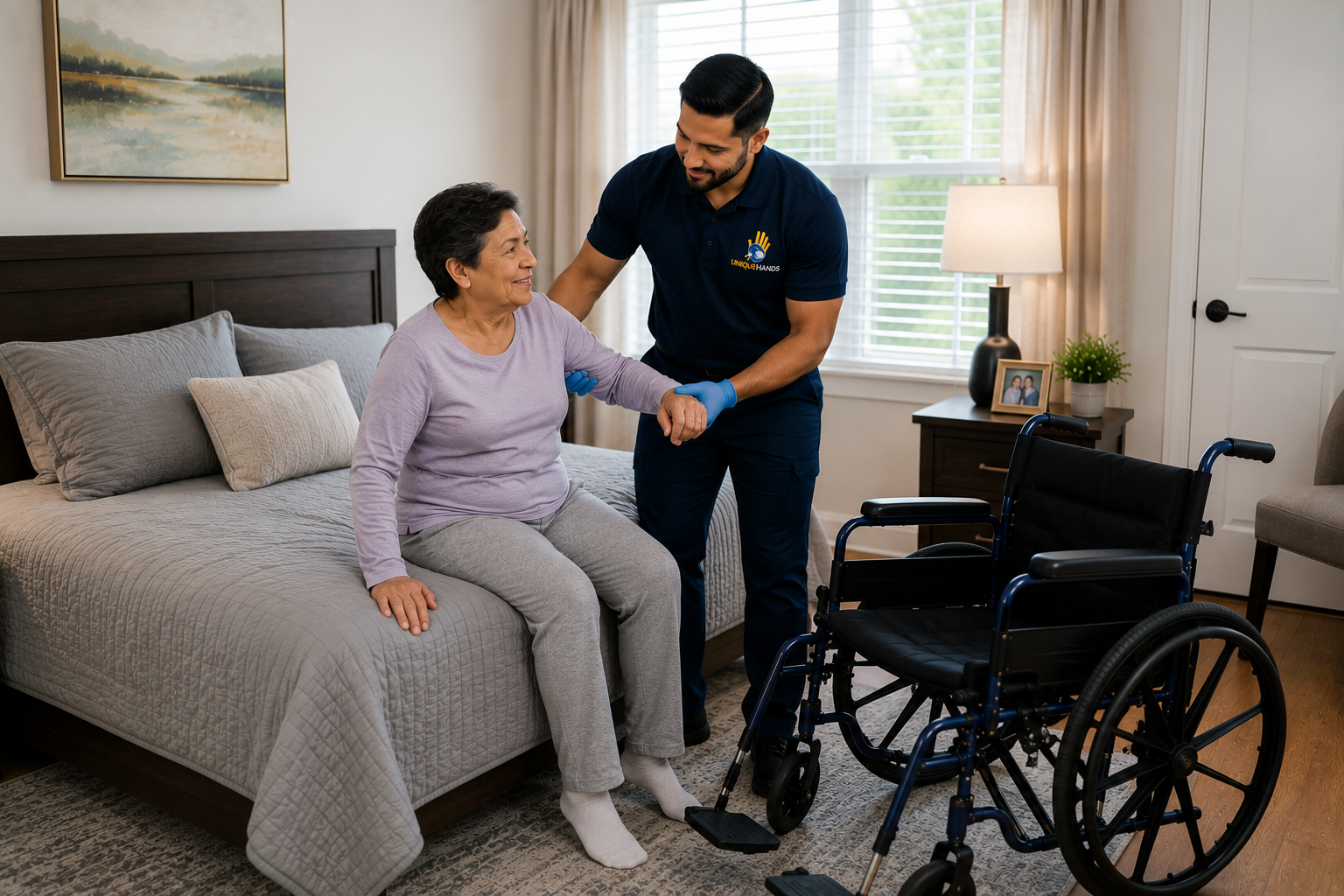 UniqueHands wheelchair-accessible medical transport van serving Northern Virginia