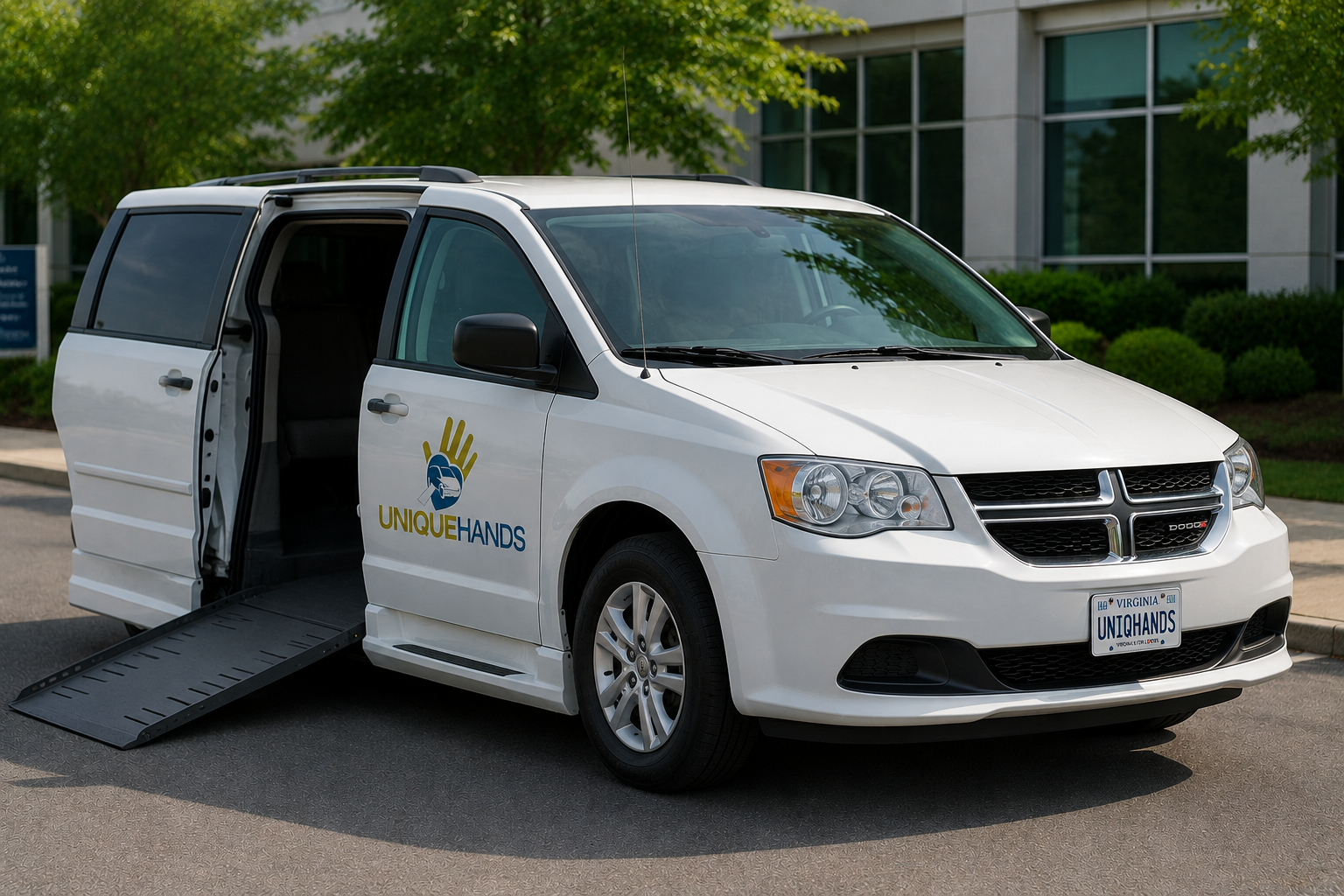 Vehicle used for scheduled ambulatory patient transportation