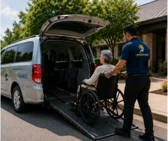 UniqueHands team reviewing a passenger transportation request