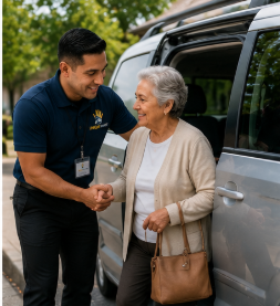 Experienced UniqueHands non-emergency medical transportation team
