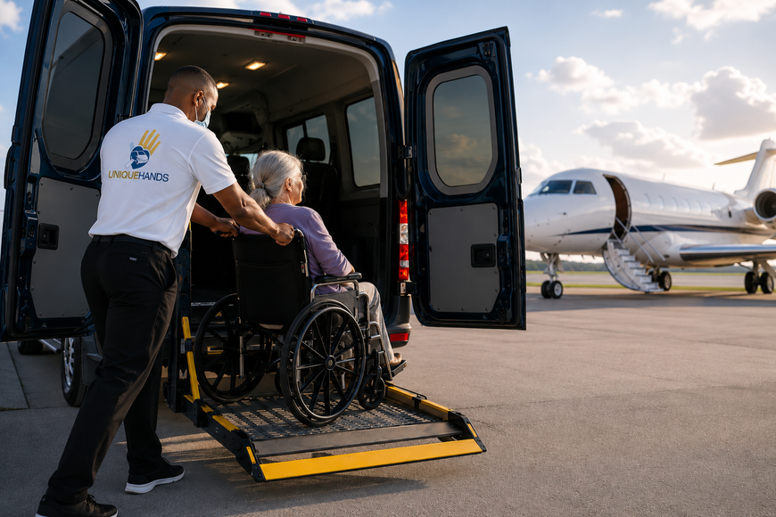 UniqueHands state-to-state medical transportation service for long-distance patient travel from Virginia
