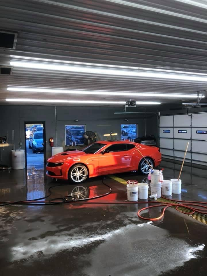 Car Wash Garage With Lights