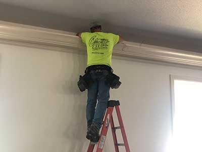 Electrical Repairs At Ceiling