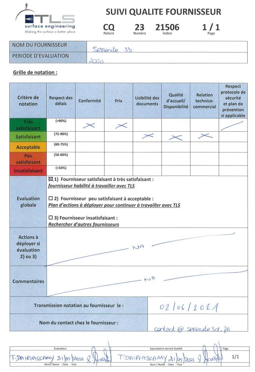 Suivi Qualité