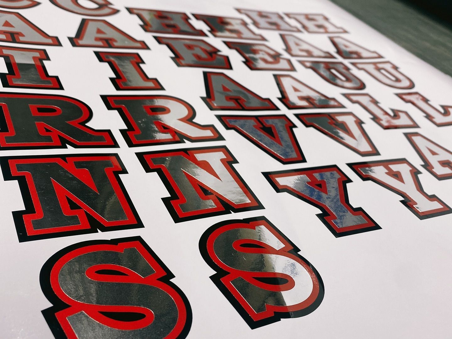 Sheet of Pre-cut Letters — Millard Signs in Portsmith, QLD