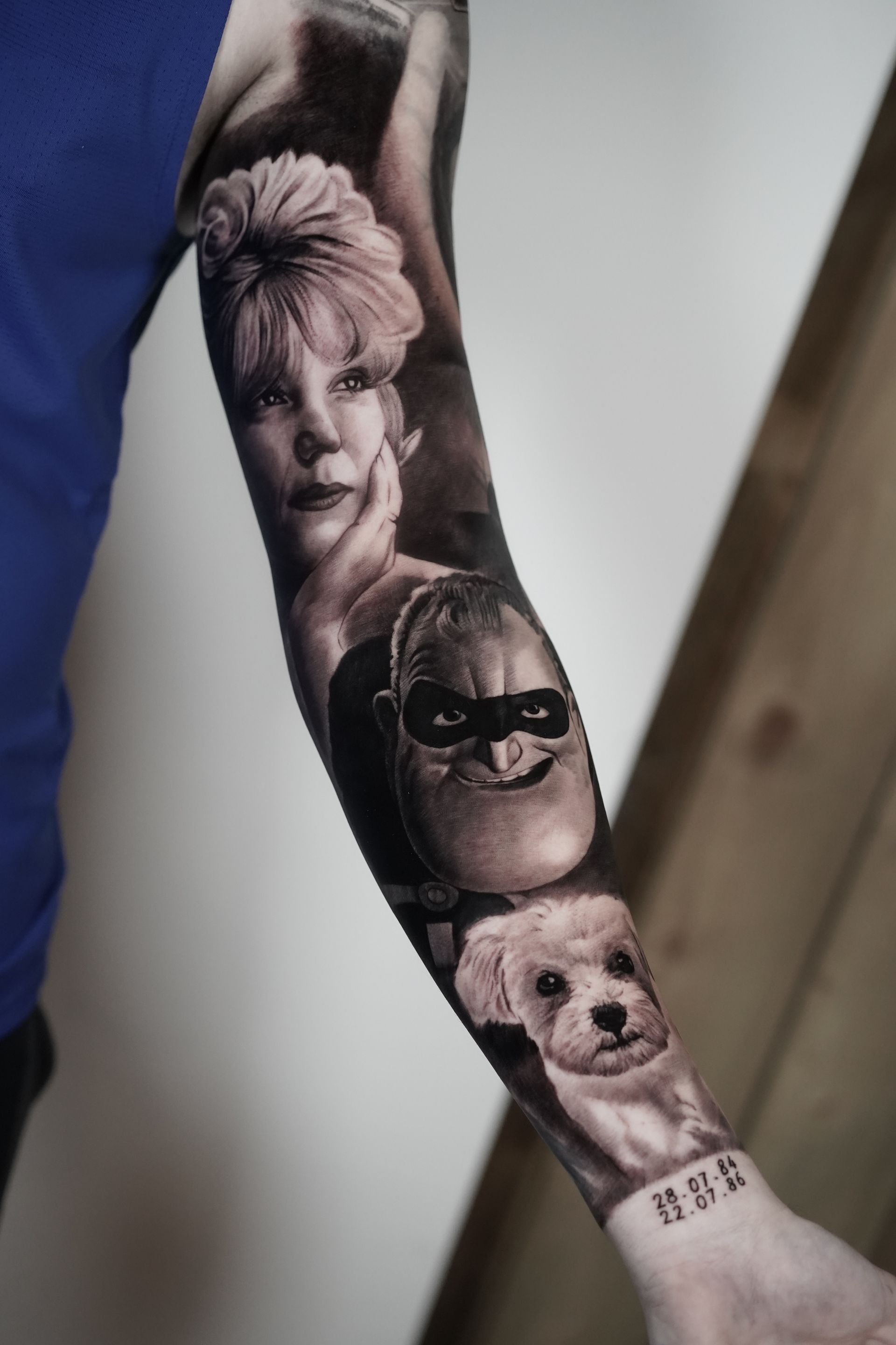 black and grey realism tattoo artist camden town