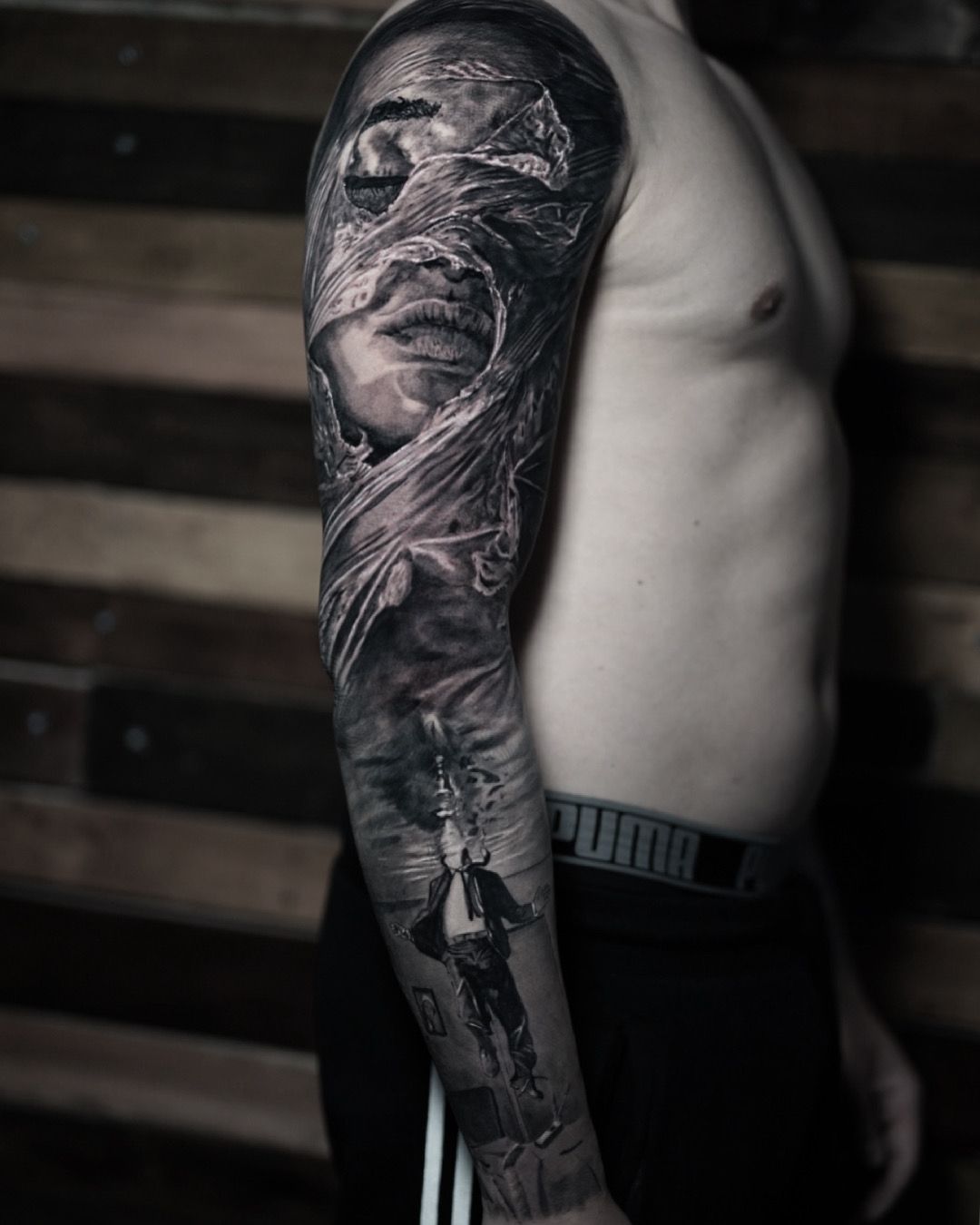 black and grey realism celebrity tattoo artist london