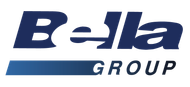 Bella Group logo in blue italic text on a white background