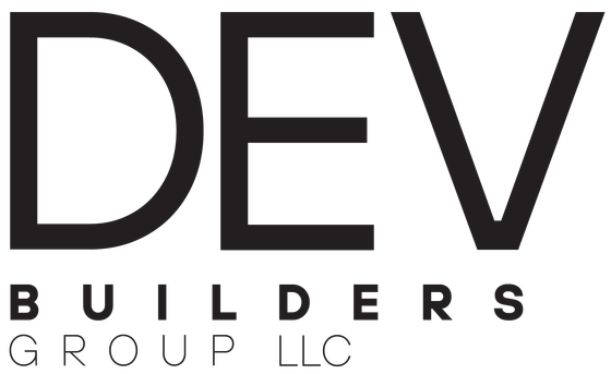 DEV Builders Group LLC logo in black text on a white background