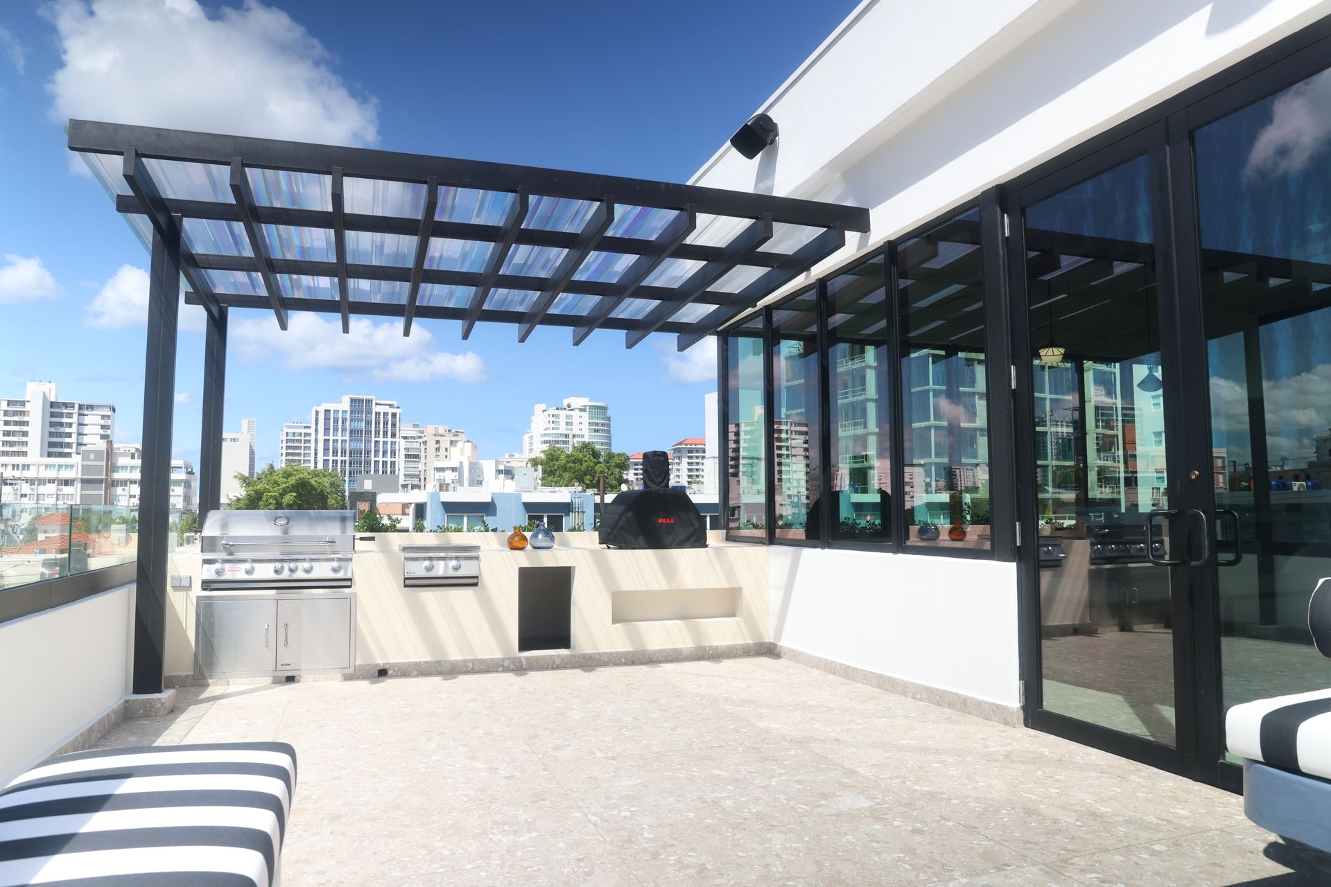 A large exterior room built by DEV Builders Group