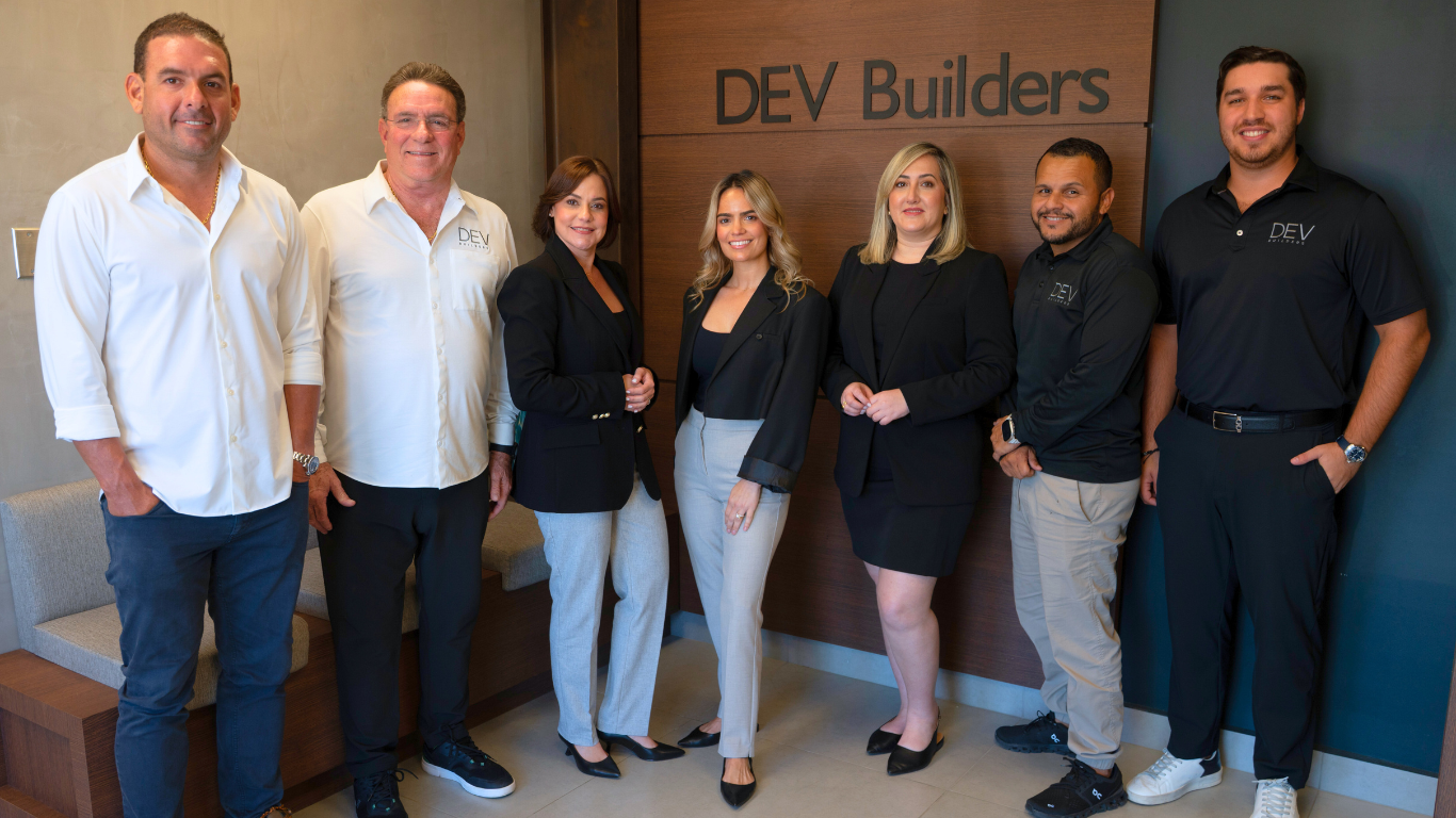 DEV Builders Team posing in front of a