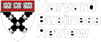 A logo for harvard business review with a coat of arms