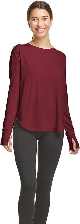 Breathable long-sleeve t-shirt in gray, with mesh back design, ideal for various activities and weather conditions.