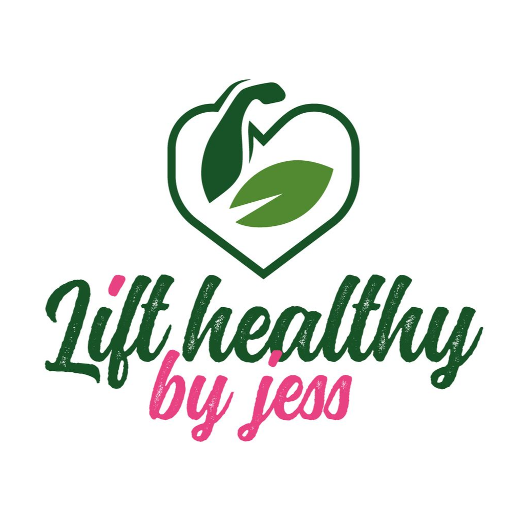 A dark green heart logo featuring a muscular arm and a leaf, with the text